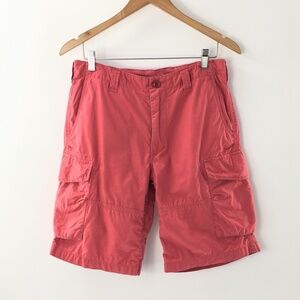 Polo Ralph Lauren Mens Shorts Cargo Flat Front Walking Classic Fit Red Sz 30